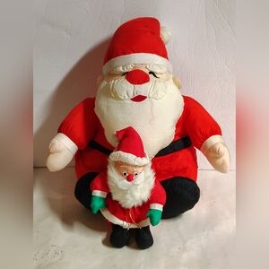 Pacific Products Santa Claus Nylon Plush Puff Parachute Set Of 2